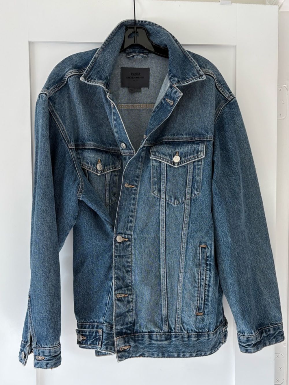 Zara x Steven Meisel oversized denim jacket, XS